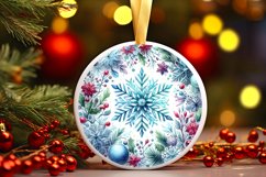Round Christmas Ornament Sublimation|Clipart Product Image 1