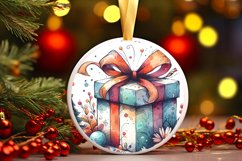 Round Christmas Ornament Sublimation|Clipart Product Image 1