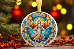 Round Christmass Ornament PNG Product Image 1