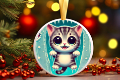 Round Christmass Ornament PNG Product Image 1