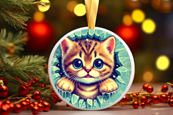Round Christmass Ornament PNG Product Image 1