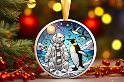 Round Christmass Ornament PNG Product Image 1