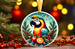Round Christmass Ornament PNG Product Image 1