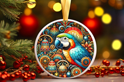 Round Christmass Ornament PNG Product Image 1