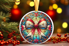 Round Christmass Ornament PNG Product Image 1