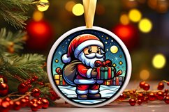 Round Christmas Ornament Sublimation|Clipart Product Image 1