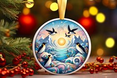 Round Christmas Ornament Sublimation|Clipart Product Image 1
