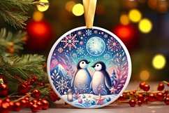 Round Christmas Ornament Sublimation|Clipart Product Image 1