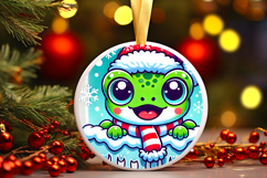 Round Christmass Ornament PNG Product Image 1