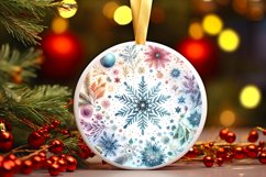 Round Christmas Ornament Sublimation|Clipart Product Image 1