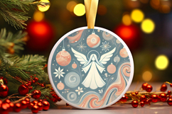Round Christmass Ornament PNG Product Image 1