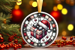 Round Christmass Ornament PNG Product Image 1