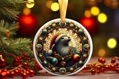 Round Christmas Ornament Sublimation|Clipart Product Image 1