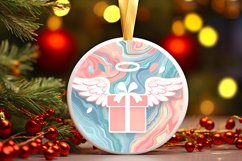 Round Christmas Ornament Sublimation|Clipart Product Image 1