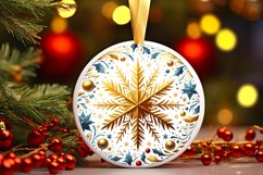 Round Christmas Ornament Sublimation|Clipart Product Image 3