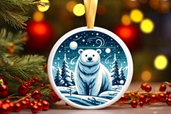 Round Christmas Ornament Sublimation|Clipart Product Image 1