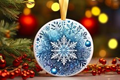 Round Christmas Ornament Sublimation|Clipart Product Image 1