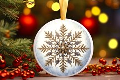 Round Christmas Ornament Sublimation|Clipart Product Image 3