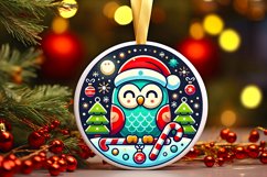 Round Christmas Ornament Sublimation|Clipart Product Image 1