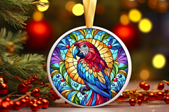 Round Christmass Ornament PNG Product Image 1