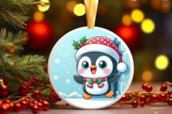 Round Christmas Ornament Sublimation|Clipart Product Image 1