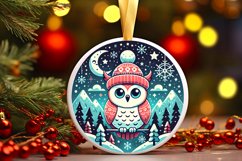 Round Christmas Ornament Sublimation|Clipart Product Image 1