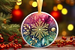 Round Christmas Ornament Sublimation|Clipart Product Image 1