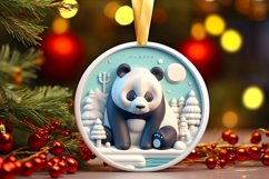 Round Christmas Ornament Sublimation|Clipart Product Image 1