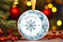Round Christmas Ornament Sublimation|Clipart Product Image 1