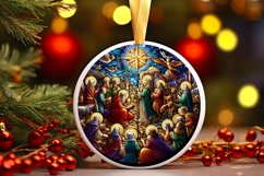 Round Christmas Ornament Sublimation|Clipart Product Image 1