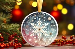 Round Christmas Ornament Sublimation|Clipart Product Image 3