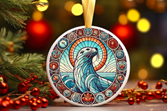 Round Christmass Ornament PNG Product Image 1
