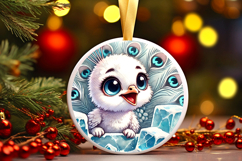 Round Christmass Ornament PNG Product Image 1