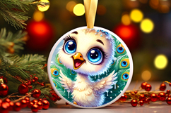 Round Christmass Ornament PNG Product Image 1