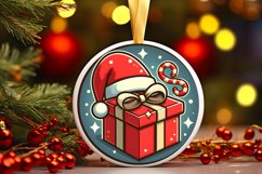 Round Christmas Ornament Sublimation|Clipart Product Image 1