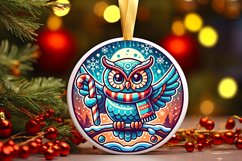 Round Christmas Ornament Sublimation|Clipart Product Image 1