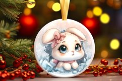 Round Christmas Ornament Sublimation|Clipart Product Image 1