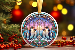 Round Christmass Ornament PNG Product Image 1