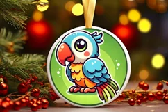Round Christmas Ornament Sublimation|Clipart Product Image 1