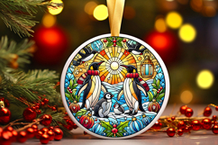 Round Christmass Ornament PNG Product Image 1