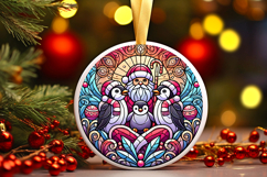 Round Christmass Ornament PNG Product Image 1