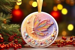 Round Christmas Ornament Sublimation|Clipart Product Image 1
