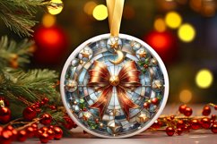 Round Christmas Ornament Sublimation|Clipart Product Image 1