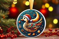 Round Christmas Ornament Sublimation|Clipart Product Image 1