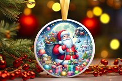 Round Christmas Ornament Sublimation|Clipart Product Image 1