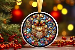 Round Christmas Ornament Sublimation|Clipart Product Image 1