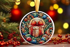 Round Christmas Ornament Sublimation|Clipart Product Image 1