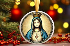 Round Christmass Ornament PNG Product Image 1