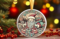 Round Christmas Ornament Sublimation|Clipart Product Image 1