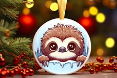 Round Christmas Ornament Sublimation|Clipart Product Image 1